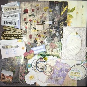 Junk Journal Ephemera Pack- 120+ Pieces